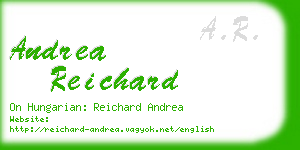 andrea reichard business card